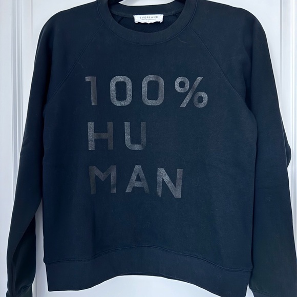 Everlane Sweaters - 🖤EVERLANE Black '100% Human' Sweatshirt